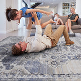 NAAR PAYAS Collection Medallion Non-Shedding  and Stain Resistant Area Rug