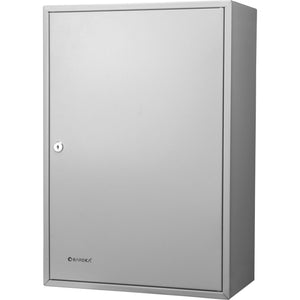 Adjustable Key Cabinet with Lock - Multiple Sizes, Gray or Black