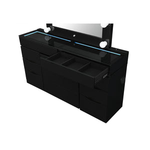 Elisa - Vanity Set With Stool And LED Bulbs