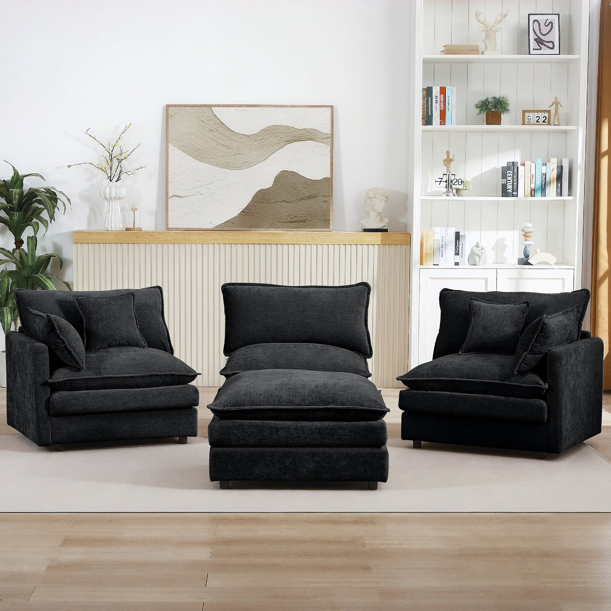 Modular Sectional Sofa - 102 Inch L Shaped Couch Set