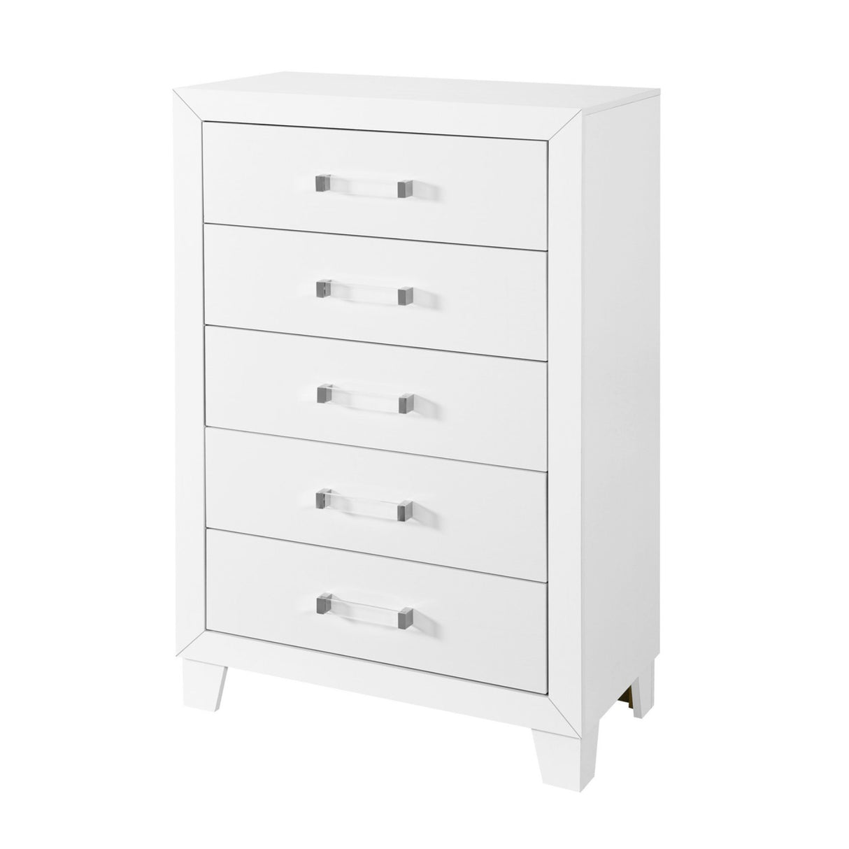 OMODA White 5 Drawer Modern Chest