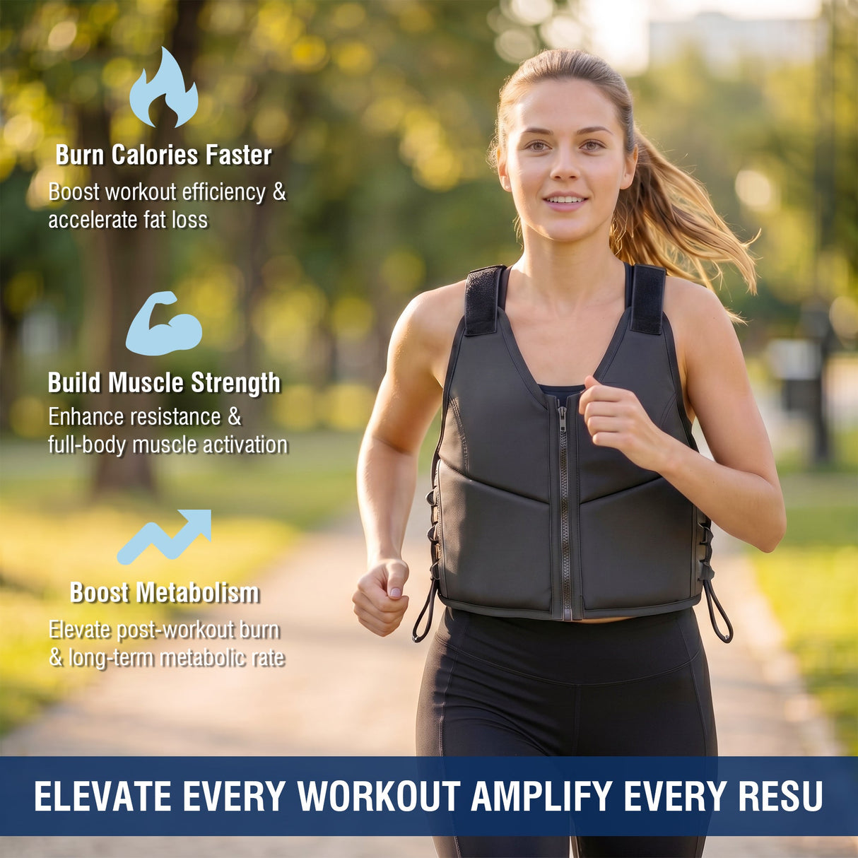 10LBS Adjustable Weighted Vest for Women