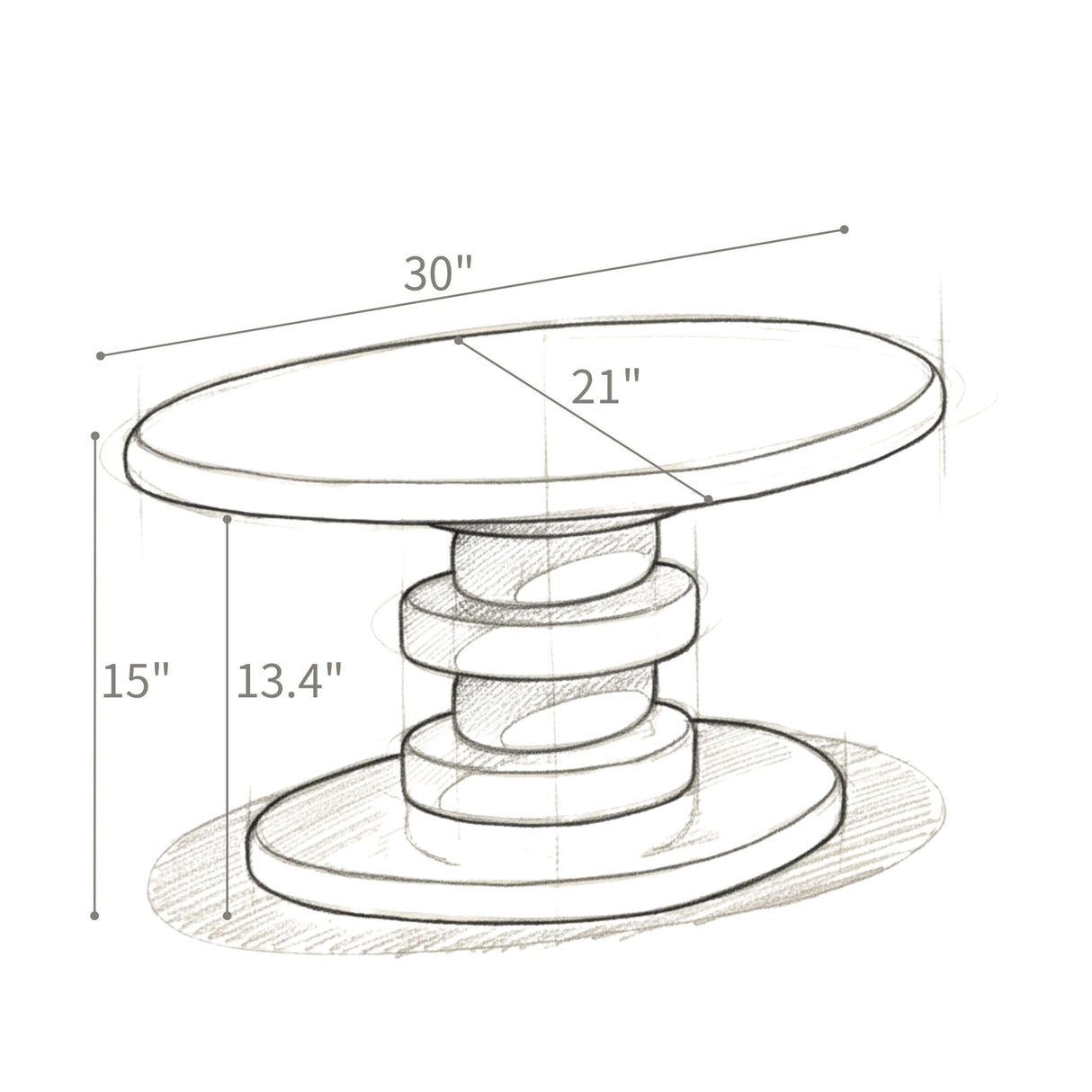 Cobblestone End Table