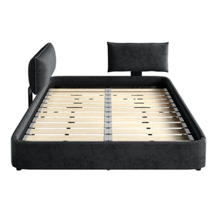 Cloud Bed Frame With Oversized Padded Movable Headboard