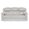 Challenger - LED Power Recliner Sofa