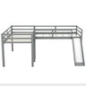 L Shaped Loft Bed With Ladder And Slide