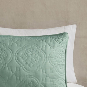 3 Piece Reversible Bedspread Set Seafoam Full/Queen