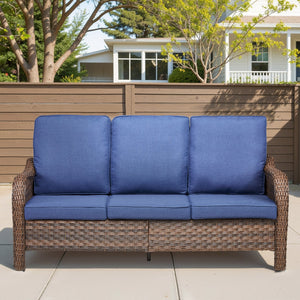 70.9" PE Wicker Rattan Outdoor Furniture Set