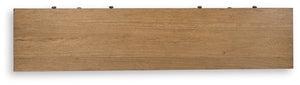 Sharlance - XL TV Stand With Fireplace Option - Light Brown