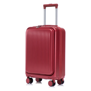 14'/20' 2 pcs ABS Spinner Wheel Luggage Set with Combination Lock and Front Opening Design