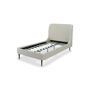 Heather - Upholstered Bed With Curved Headboard