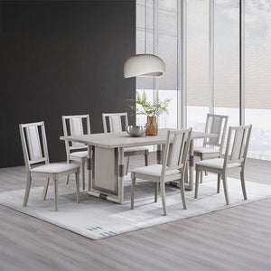 Marta - Side Chair (Set of 2) - Beige Linen & Natural