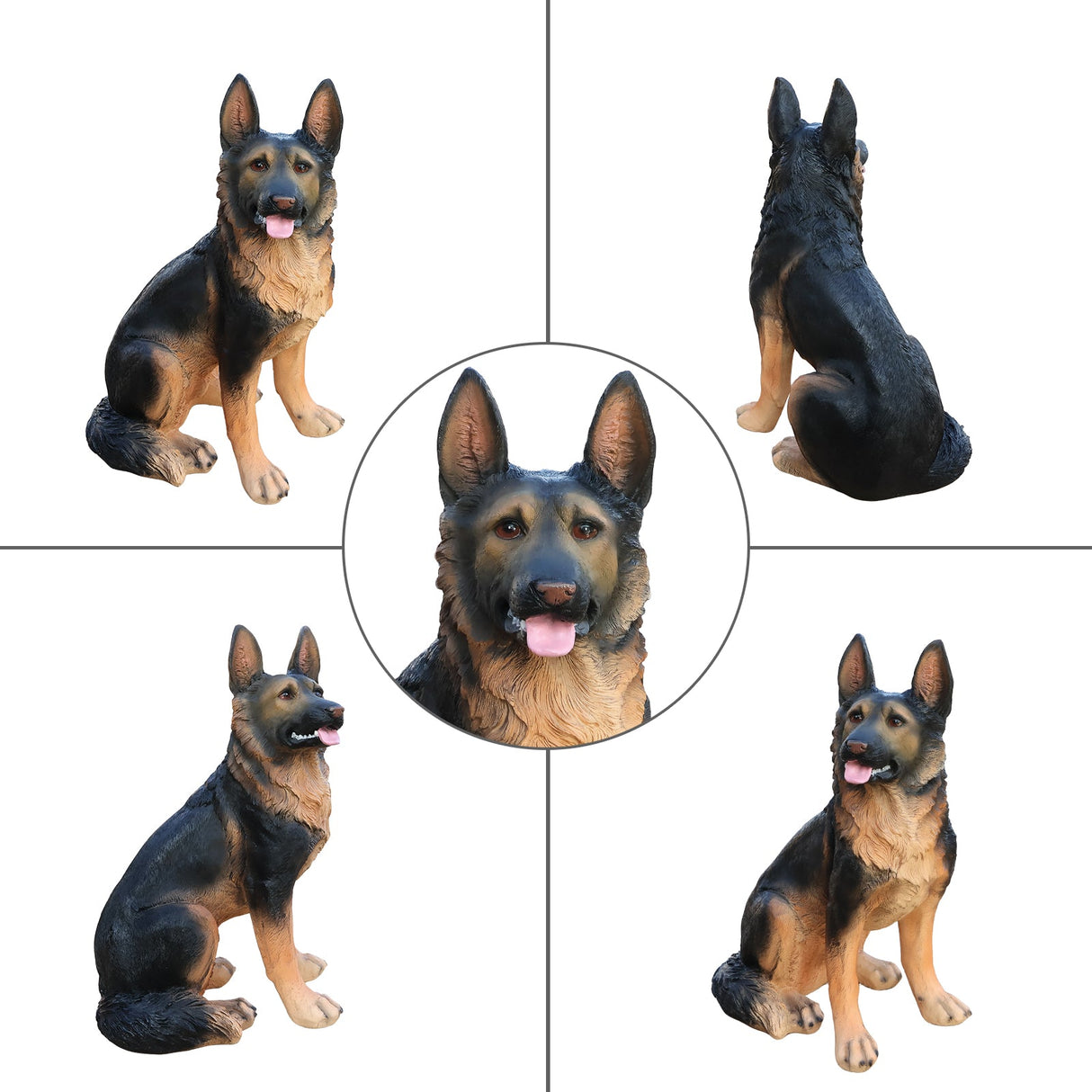 Outdoor Dog Statues German Shepherd Dog Statue for Garden