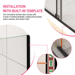 Semi-Frameless Sliding Shower Door