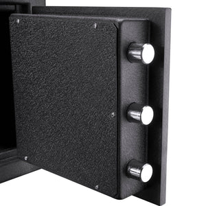 Solid Steel Keypad Depository Safe with Digital Access - Black