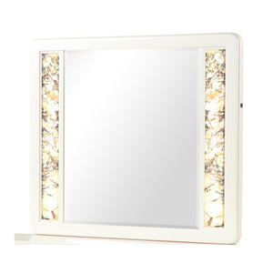 La Pierre - Rectangular Mirror & LED Lighting Panels - Beige