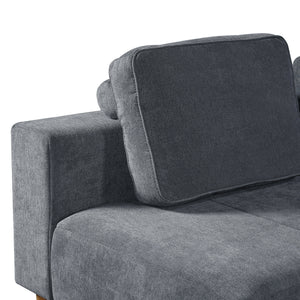 2-Piece 109" L-Shape Convertible Sectional Sofa