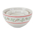Stoneware-Mistletoe-Bowl-(Set-of-3)-Christmas-Decor