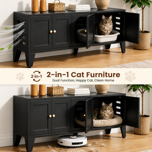 58" Metal Cat Litter Box Enclosure