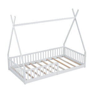House Shaped Design Bed With Fence
