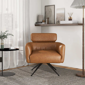 Camila Genuine Leather Lounge Chair