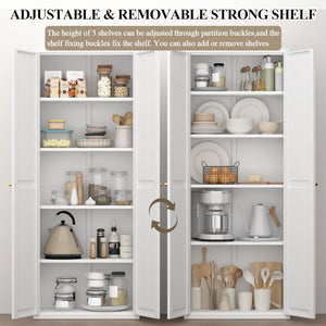 Adjustable 2 Door Storage Cabinet With Adjustable Shelves