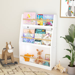 3 Tier Book Shelf, Compact Storage For Bedrooms