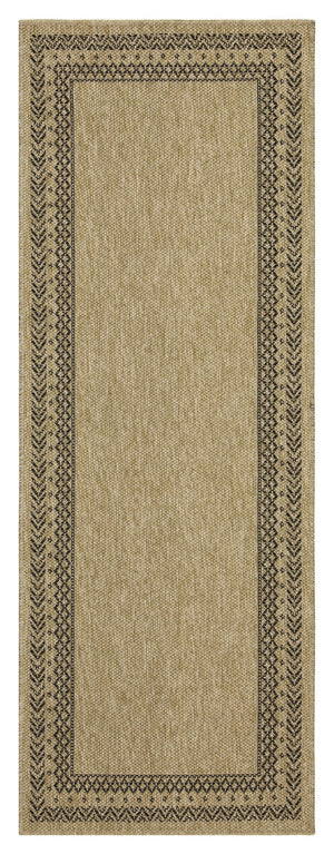 Earth GC_NTL1006 Jute/Black Indoor/Outdoor Area Rug