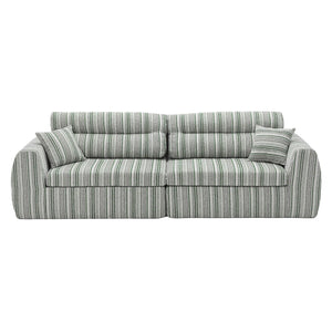 3 Seater, Couch With Throw Pillows For Living Room