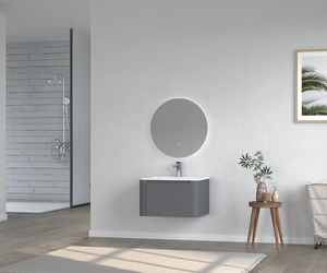 24" Wall-Mounted Bathroom Vanity