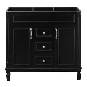 36'' Bathroom Vanity without Top Sink, Cabinet only, Modern Bathroom Storage Cabinet with 2 Soft Closing Doors