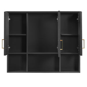 Modern Wall Mounted Medicine Cabinet With Adjustable Shelves, Soft Close Doors, High Define Mirror