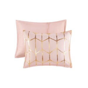 5-Piece Full/Queen 100% Polyester Brushed Printed Comforter Set