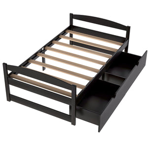 Platform Bed With 2 Drawers