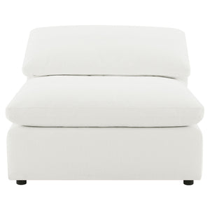 Raleigh Boucle Upholstered Armless Chair Ivory