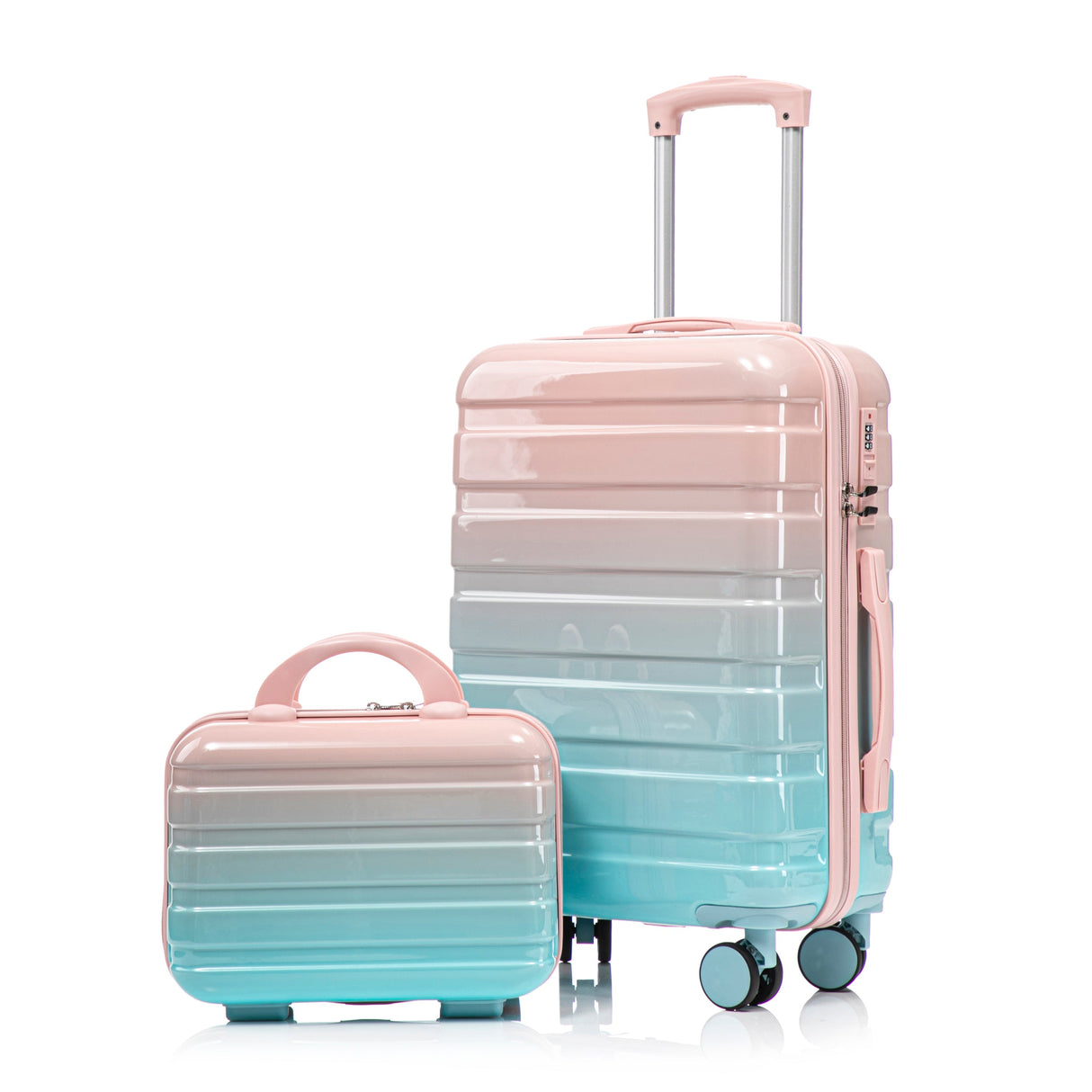 14'/20' 2-Piece PC Spinner Wheel Carry-On Luggage Set