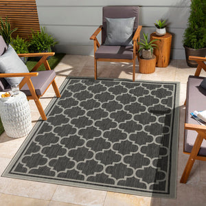 Sunshine GC_HAR2005 Anthracite 5 ft. 3 in. x 7 ft. 3 in. Area Rug