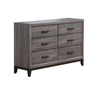 Mirage Dresser with Six Spacious Drawers - Dark Gray or White