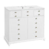 Retro Bathroom Vanity with Sink and Storage Cabinet