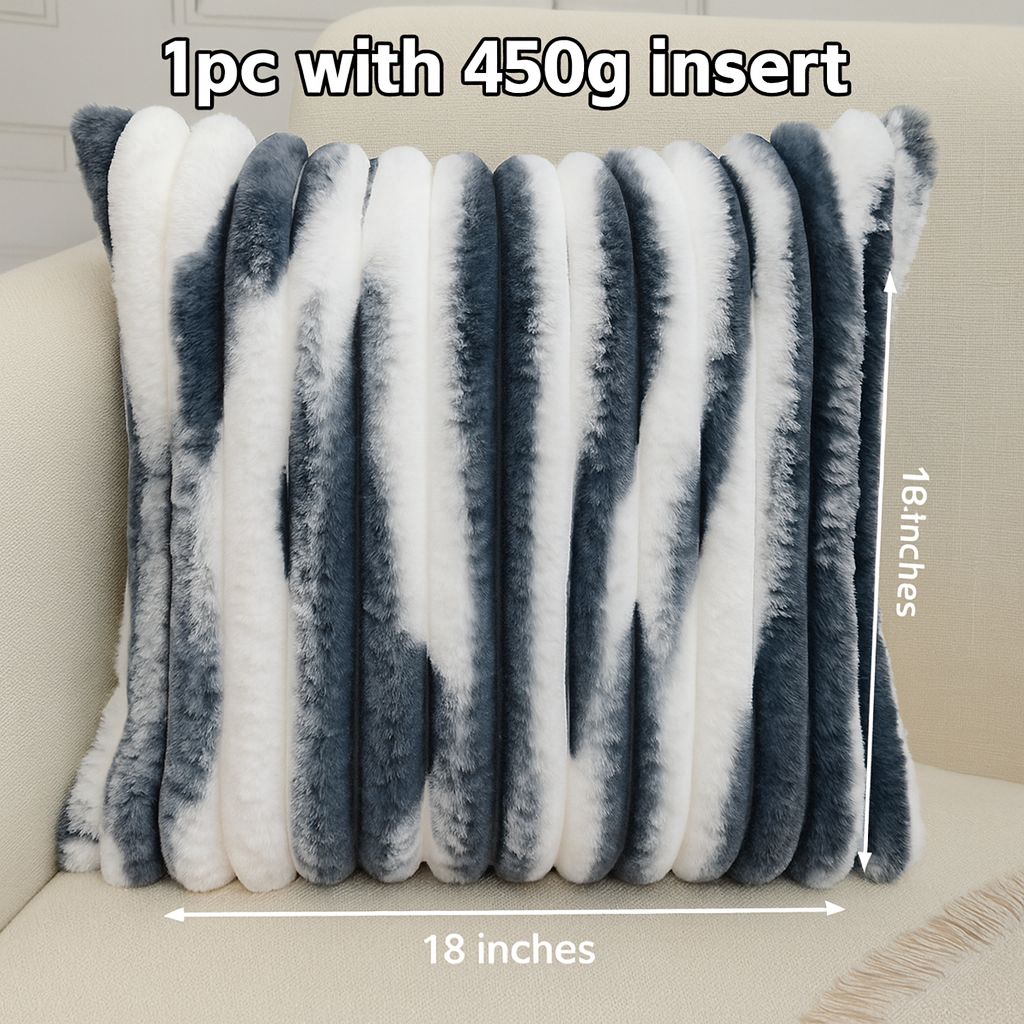 Polyester Blend Throw Square Pillow covers size 18"x18" Ombre colors 2pcs covers