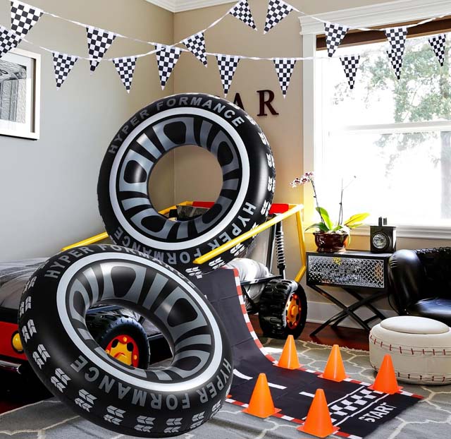 2-Pack Adult Tire Swim Ring Tube