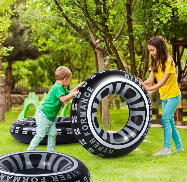 2-Pack Adult Tire Swim Ring Tube