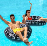 2-Pack Adult Tire Swim Ring Tube