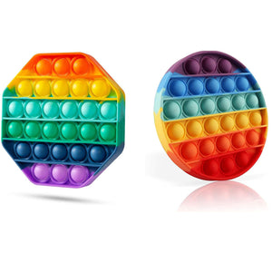 2-Pack-Rainbow-Bubble-Popper-Anti-Stress-Fidget-Toy-