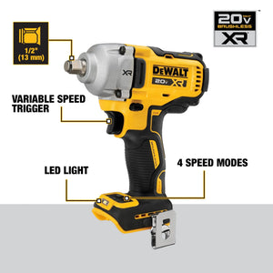 Open Box - DEWALT 20-Volt MAX XR Cordless 1/2 in. Impact Wrench (Tool-Only)