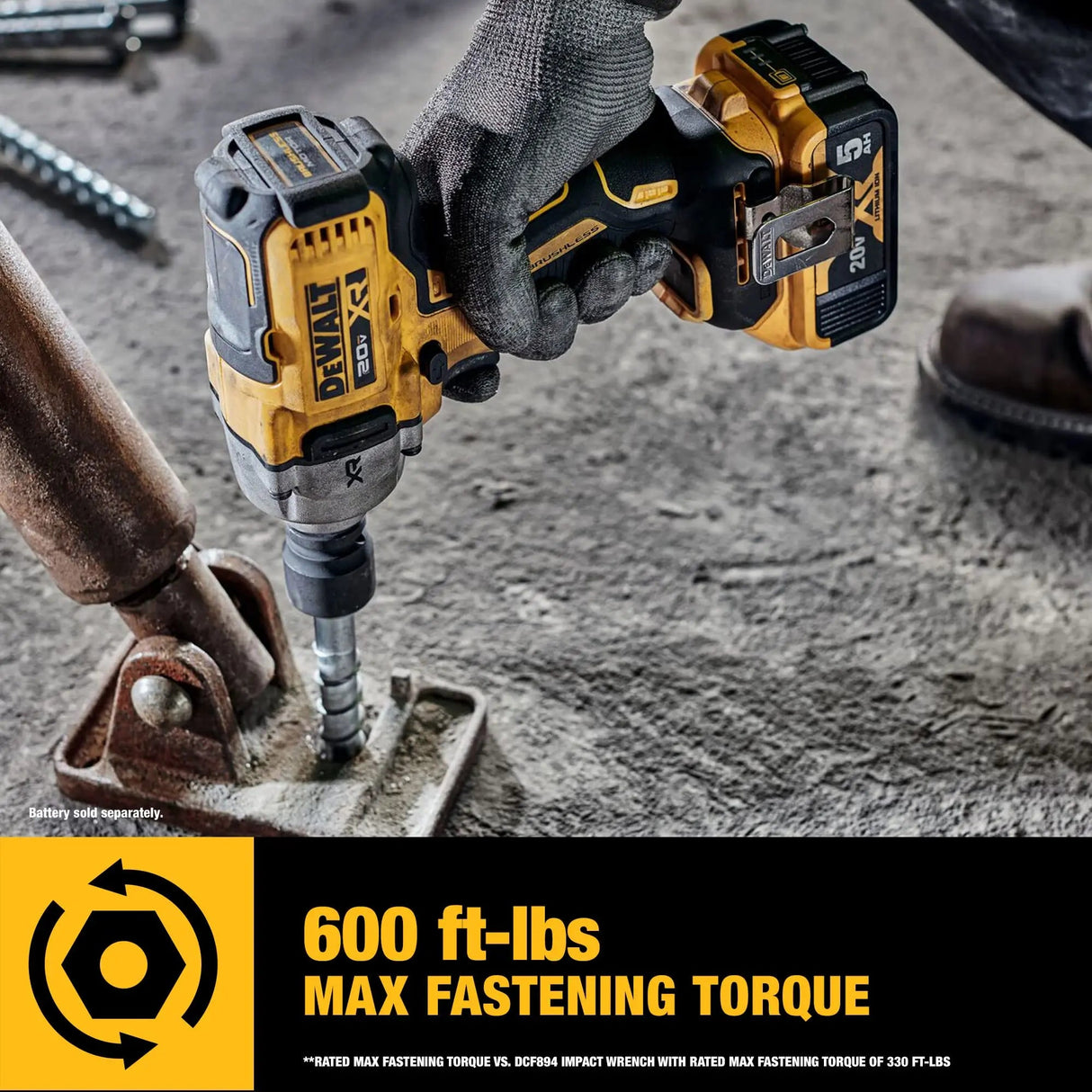 Open Box - DEWALT 20-Volt MAX XR Cordless 1/2 in. Impact Wrench (Tool-Only)