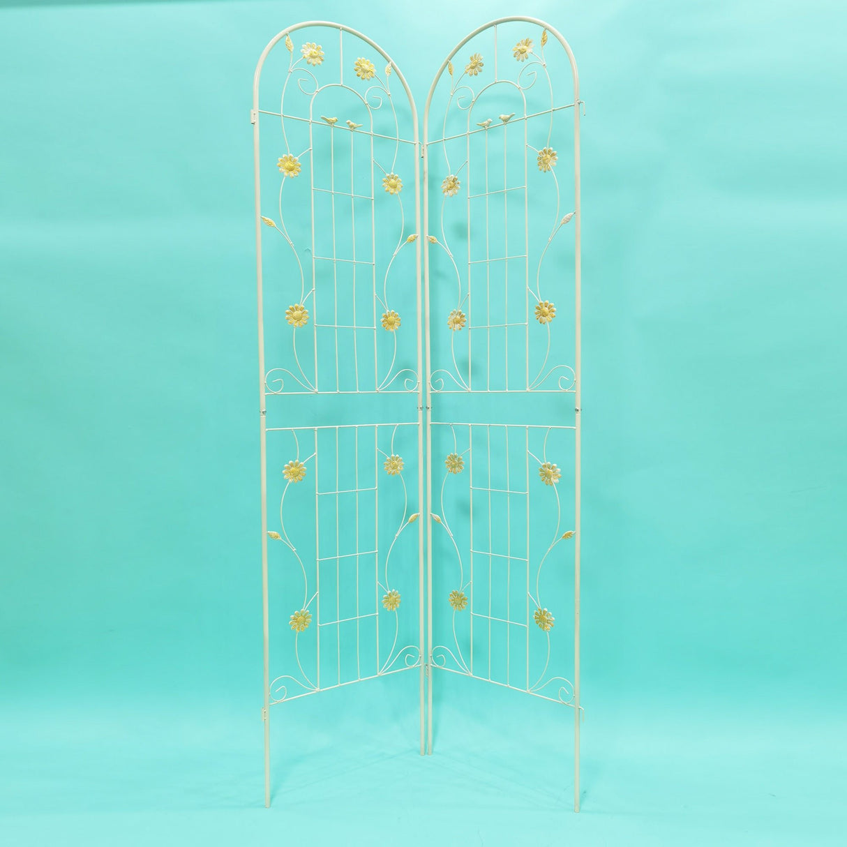 2 Pack Metal Garden Trellis 86.7 x 19.7 Rustproof Trellis for Climbing Plants Outdoor Flower Support White - Tuesday Morning - Pots & Planters