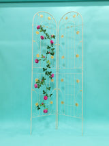 2 Pack Metal Garden Trellis 86.7 x 19.7 Rustproof Trellis for Climbing Plants Outdoor Flower Support White - Tuesday Morning - Pots & Planters