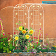 2-pack-metal-garden-trellis-86.7-x-19.7-rustproof-trellis-for-climbing-plants-outdoor-flower-support-white-Trellises