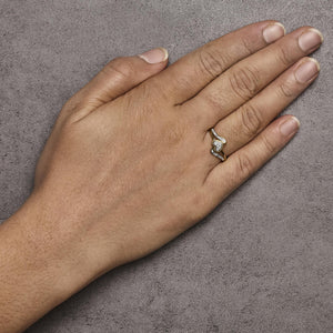 14K Yellow Gold Plated .925 Sterling Silver Diamond Accent Filigree Heart Promise Ring (I-J Color, I3 Clarity)